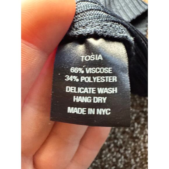 Tosia ribbed cold shoulder color block long sleeve shirt womens medium classic - Picture 4 of 8